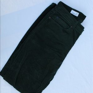 hunter green cords perfect for FALL!